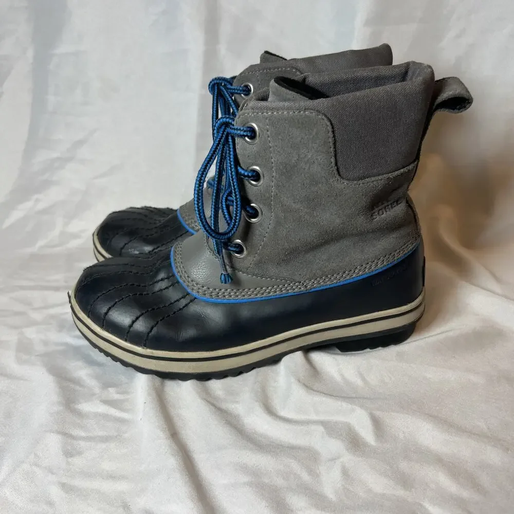Sorel Youth Lace Gray Winter Boot Kids Size 5